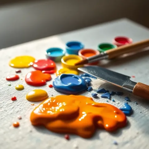 farby akrylowe jak malować