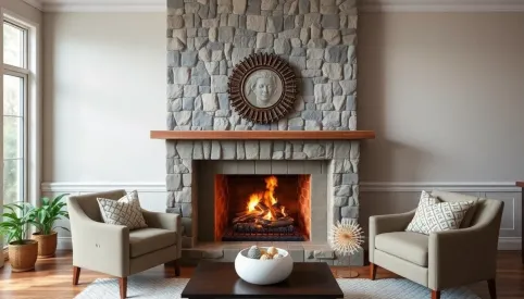 Na jaki kolor pomalować kominek w salonie